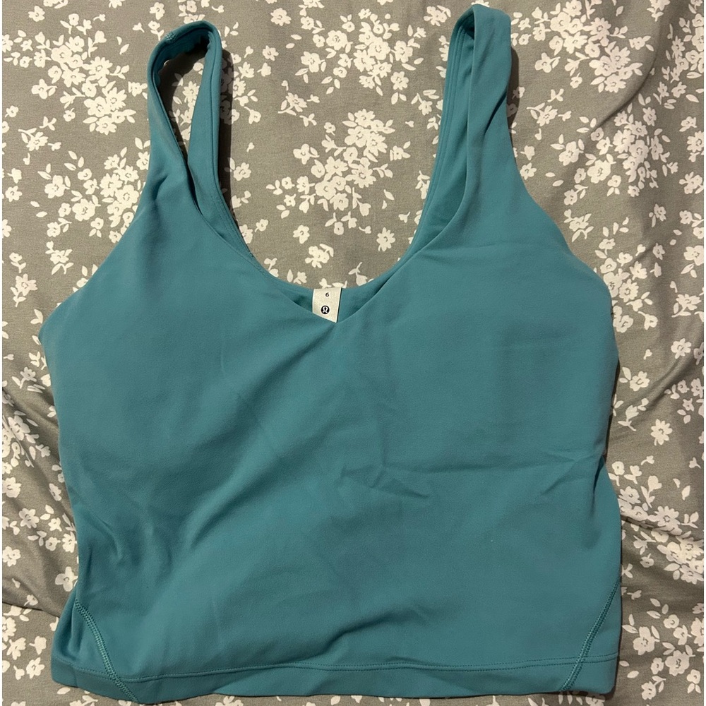 light blue lululemon align tank top